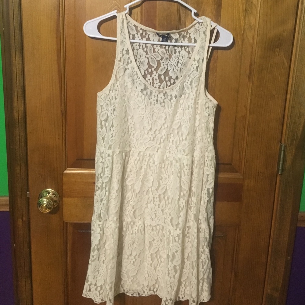 Women's American eagle ivory lace party dress