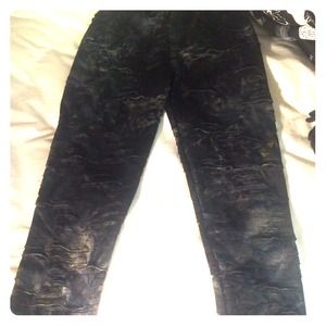 Distressed leggings!