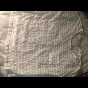 Contrast pattern sheer top!