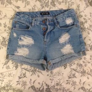 High waisted shorts