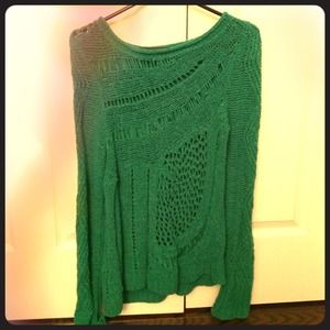 Anthropologie green sweater