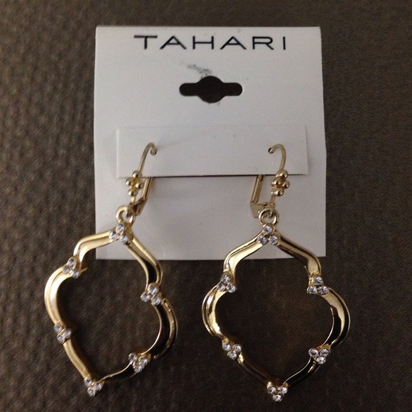TAHARI Gold Earrings - Picture 1 of 2