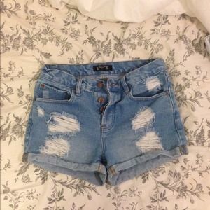 High waisted shorts