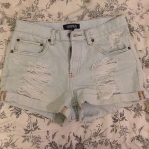 High waisted shorts