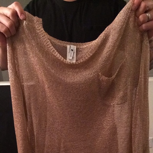 Rose gold thin sweater