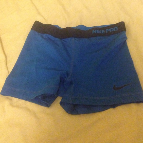 nike pro navy blue spandex