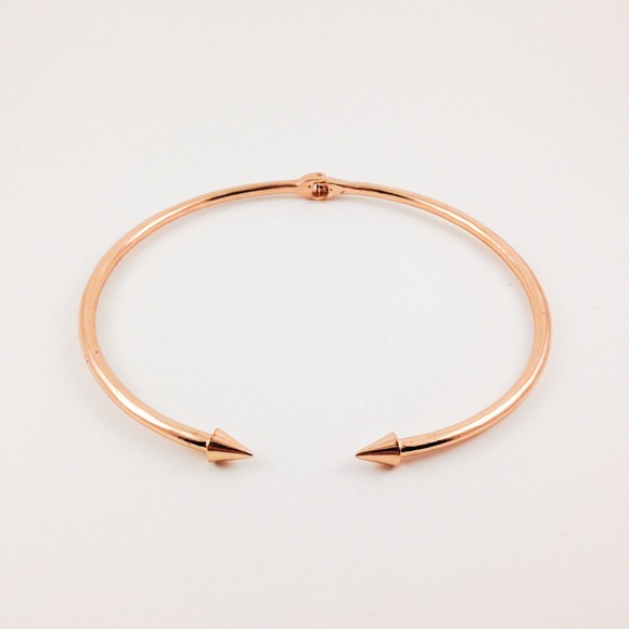 Gold Plated Torque Bullet Choker Necklace