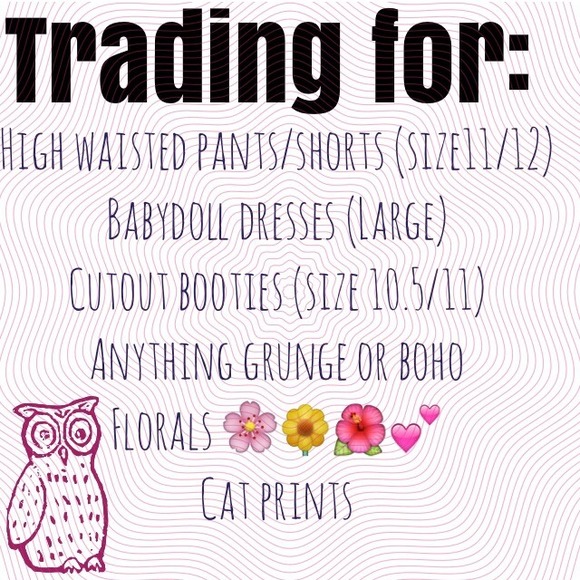 Willing to trade for these items