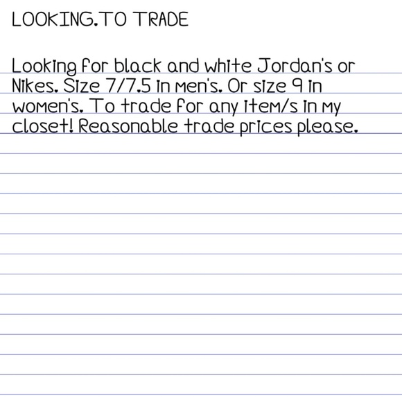 Looking for Jordan's or Nikes fire trade