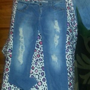 Massimo skinny super ripped jeans