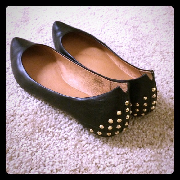 Studded black flats by Halogen