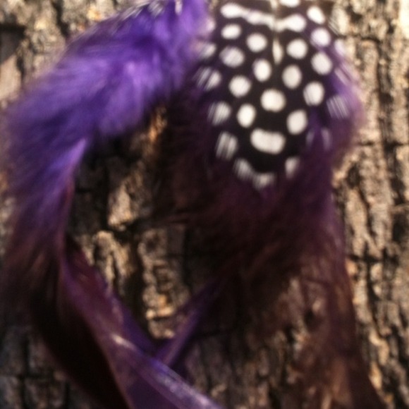 Urban outfitters feather earrings