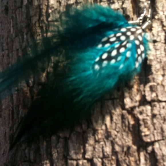 Urban outfitters feather earrings