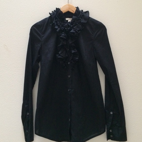 J. Crew Confetti Ruffle Shirt - Picture 3 of 4