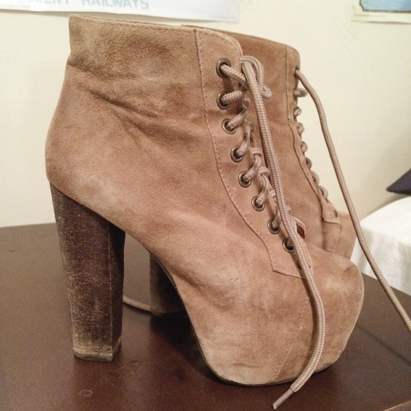 ✨s o l d✨ Jeffrey Campbell Taupe Lita - Picture 3 of 4