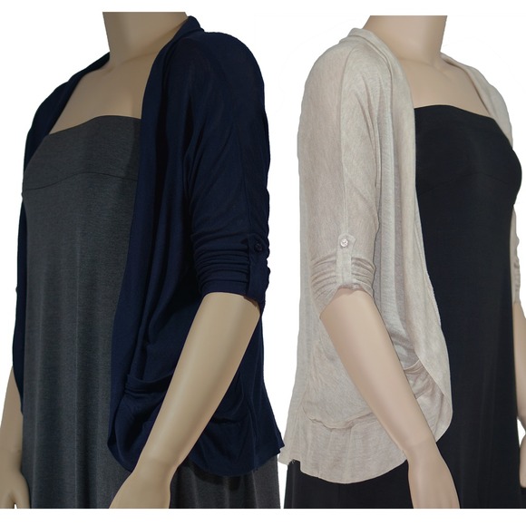 Jackets & Blazers - SALE! 🎉 Plus Size Roll Up Cardigan with pockets