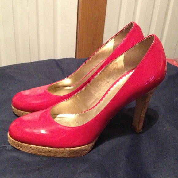 Jessica Simpson Patent Leather Red Pumps