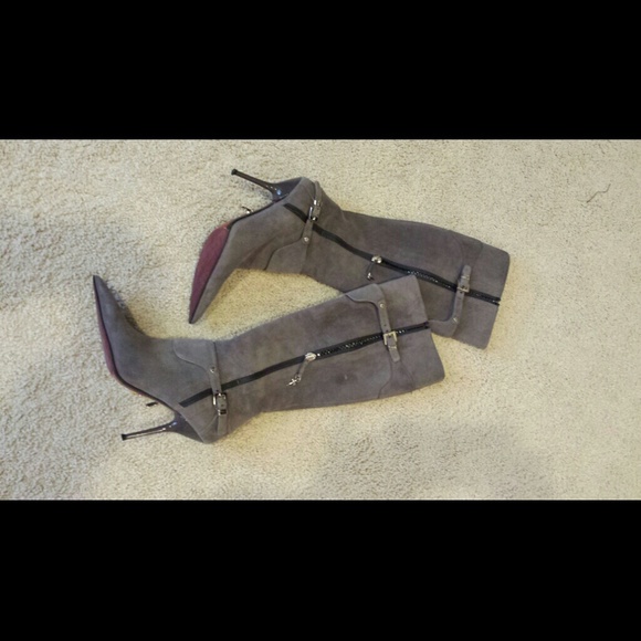 Cesare Paciotti Designer Swarovski Crystal Boots