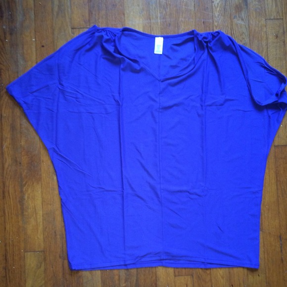 Slit Sleeve Batwing Top L14/XL16