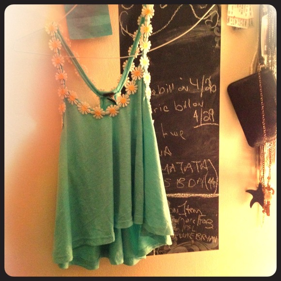 Daisy blue crop top