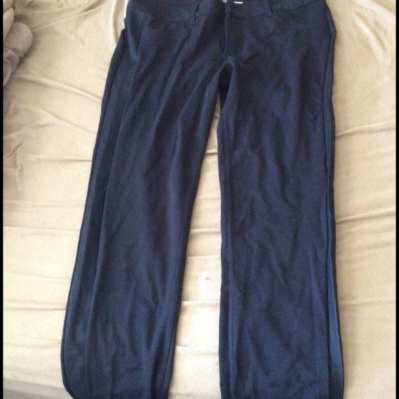 Skinny black dress pants
