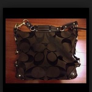 Brown large coach Carly purse