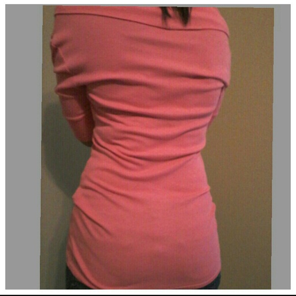 Pink cowl neck top - Picture 2 of 3