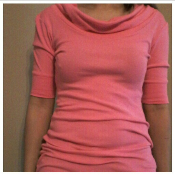 Pink cowl neck top - Picture 3 of 3