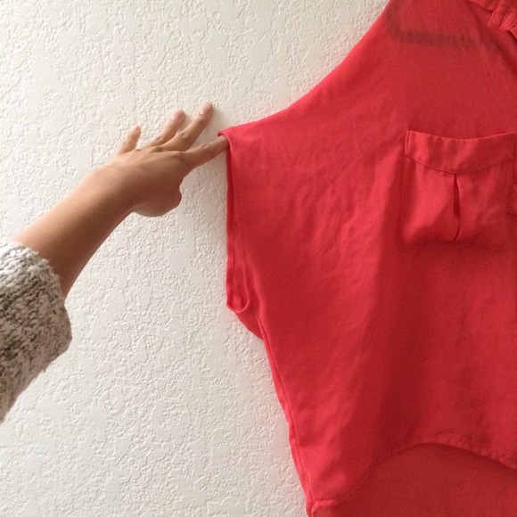 CORAL BLOUSE - Picture 3 of 3