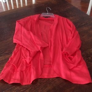 Lightweight dark coral jacket