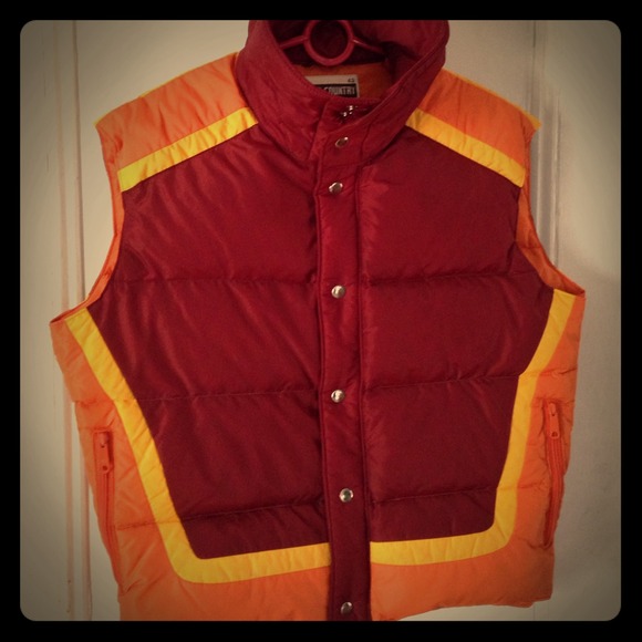 Down Filled Vintage Retro Winter Vest
