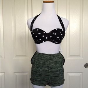 ASOS Polka Dot 50s Halter Bikini Top