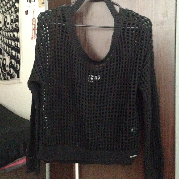 ROXY crochet sweater