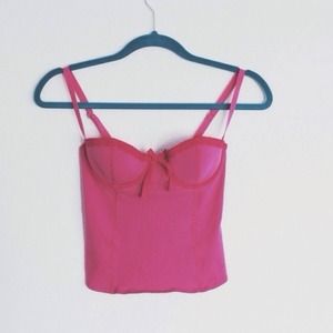 🎀Hot Pink Corset Tank🎀