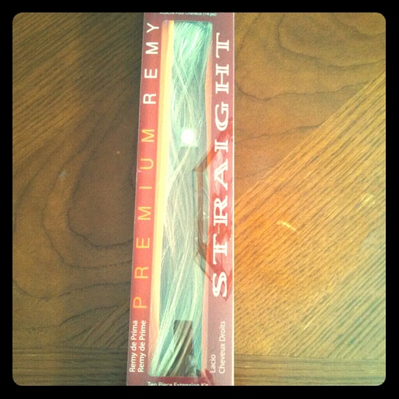 Remy frosted blonde 14 inch human hair extensions.