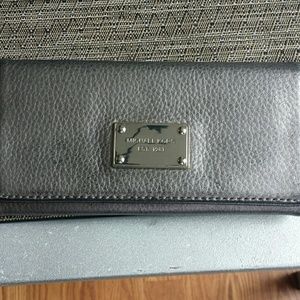 Authentic Michael Kors gunmetal wallet