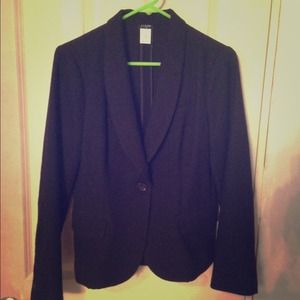 J. Crew Black 100% Wool Blazer