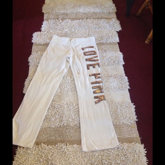 Victoria secret BLING velour pants
