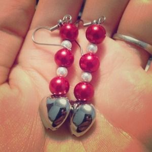 Silver Heart Earrings