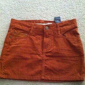 Corduroy burnt orange skirt