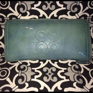 Teal Coach wallet