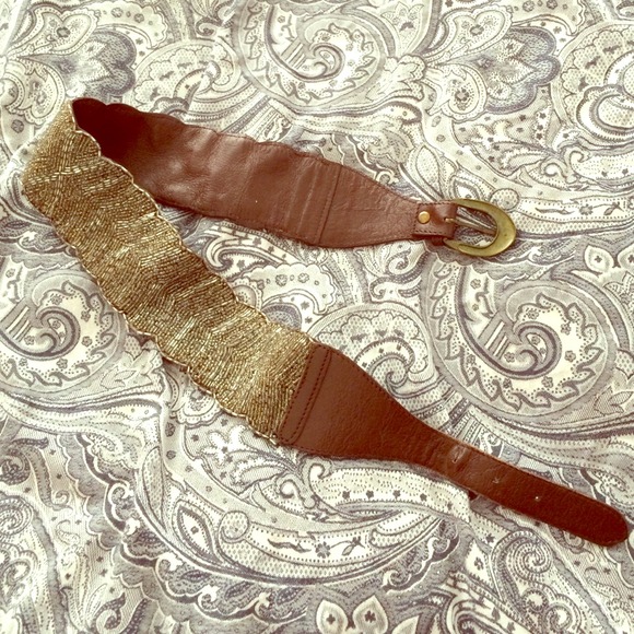 Beaded anthropologie belt