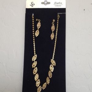 Earring And necklace set.