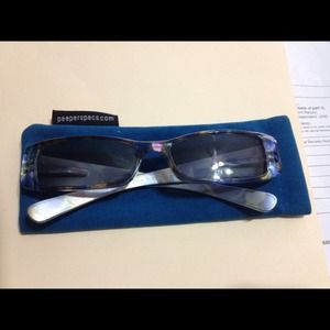 Prescription reading sunglasses. Strength is 2.50