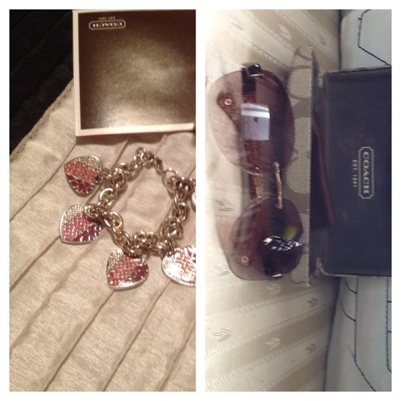 Coach bracelet and sunglasses bundle