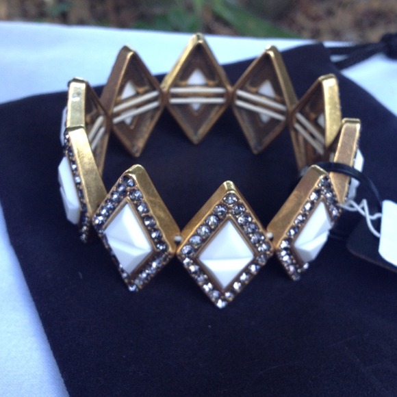 Jcrew Triangle Resin Stretch Bracelet - Picture 3 of 4