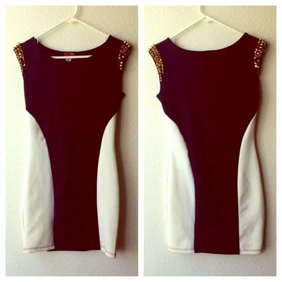 Black and white dress