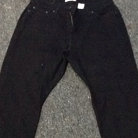 Black denim jeans