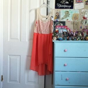 Rue 21 Sheer dress lacy backing.