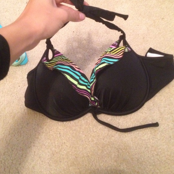 Victoria's Secret rainbow ruffle push up bikini